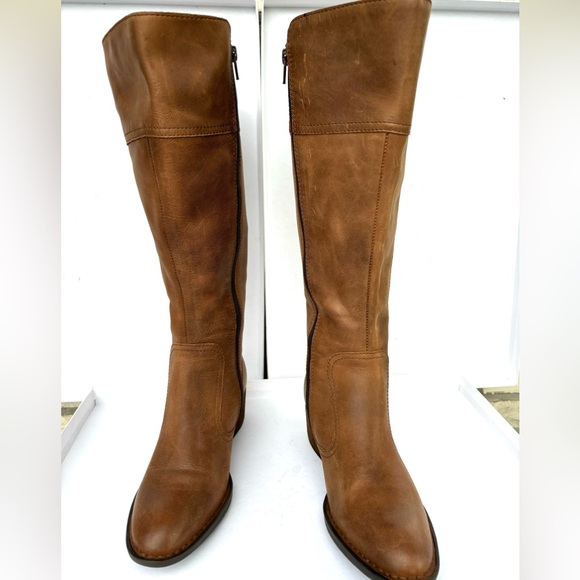 NWOT BORN Sz 7M CBFC19 Style Knee High Leather Brown Boots - Picture 15 of 16